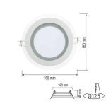 Світлодіодний світильник CLARA-12 12W 4200К - Зображення 2