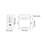 Пульт для люстр дволінійний CONTROLLER-2 max 300W - Зображення 2