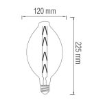 Світлодіодна лампа Filament ENIGMA 8W Е27 Янтар - Зображення 2