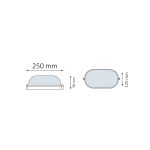 Світлодіодний світильник вологозахищений FARADAY-24 24W IP65 6400К білий - Зображення 2