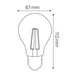 Світлодіодна лампа FILAMENT GLOBE-10 10W Е27 2700К - Зображення 2