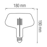 Світлодіодна лампа Filament GINZA 8W Е27 Янтар - Зображення 2
