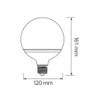 Світлодіодна лампа GLOBE-20 20W E27 3000К - Зображення 2