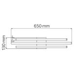 Світлодіодна люстра LIBERTY 30W 4000K чорний - Зображення 2