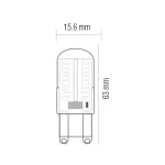 Світлодіодна лампа MEGA-5 5W G9 2700К - Зображення 2
