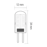 Cвітлодіодна лампа MICRO-2 1.5W G4 2700К - Зображення 2