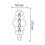 Cвітлодіодна лампа Filament ORIGAMI 8W Е27 Янтар - Зображення 2