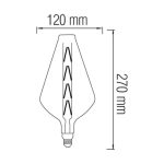 Світлодіодна лампа Filament PARADOX 8W Е27 Янтар - Зображення 2