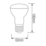 Cвітлодіодна лампа REFLED-10 10W E27 4200К R63 - Зображення 2