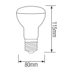 Світлодіодна лампа REFLED-12 12W E27 4200К R80 - Зображення 2