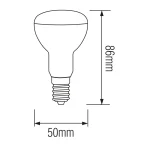 Світлодіодна лампа REFLED-6 6W E14 4200К R50 - Зображення 2