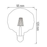 Світлодіодна лампа Filament RUSTIC CRYSTAL-4 4W E27 - Зображення 2