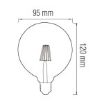 Світлодіодна лампа Filament RUSTIC TWIST-4 4W E27 - Зображення 2