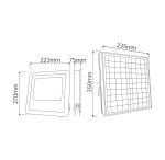 Прожектор світлодіодний з сонячною панеллю TIGER-60 60W 6400K - Зображення 3