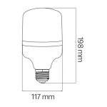 Cвітлодіодна лампа TORCH-40 40W E27 4200K - Зображення 2