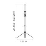Стійка з прожекторами TOWER 2х40W - Зображення 3