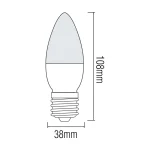 Світлодіодна лампа ULTRA-8 8W E27 3000К - Зображення 2
