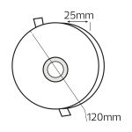 Світлодіодний світильник вбудований LED VALENTINA-12 12W 3000K-6500K білий - Зображення 2