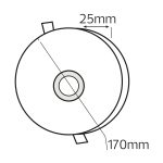 Світлодіодний світильник вбудований LED VALENTINA-24 24W 3000K-6500K білий - Зображення 4