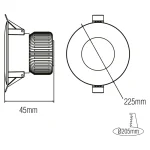 Світлодіодний світильник VANESSA-30 30W 6400K - Зображення 2